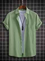 Men's Seersucker Comfort Shirt - Pista