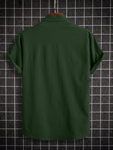 Men's Seersucker Comfort Shirt - Green