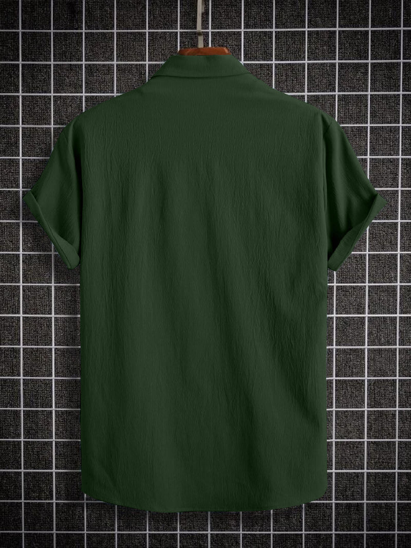 Men's Seersucker Comfort Shirt - Green