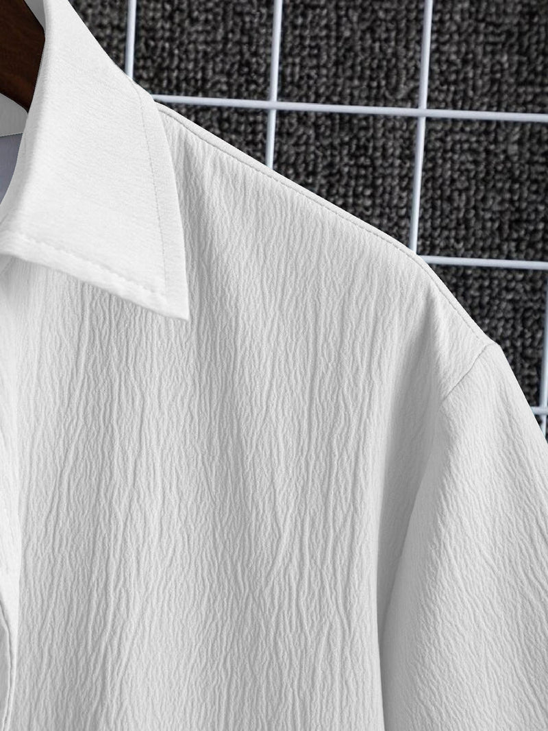 Men's Seersucker Comfort Shirt - White