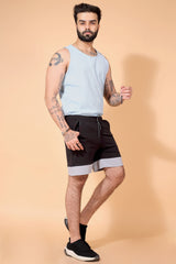 CITY SLICKER STRETCH BLACK SHORTS Dvilla