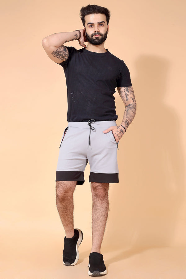 CITY SLICKER STRETCH GREY SHORTS Dvilla