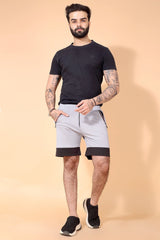 CITY SLICKER STRETCH GREY SHORTS Dvilla