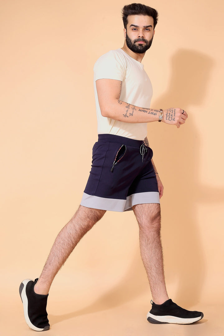 CITY SLICKER STRETCH NAVY BLUE SHORTS Dvilla