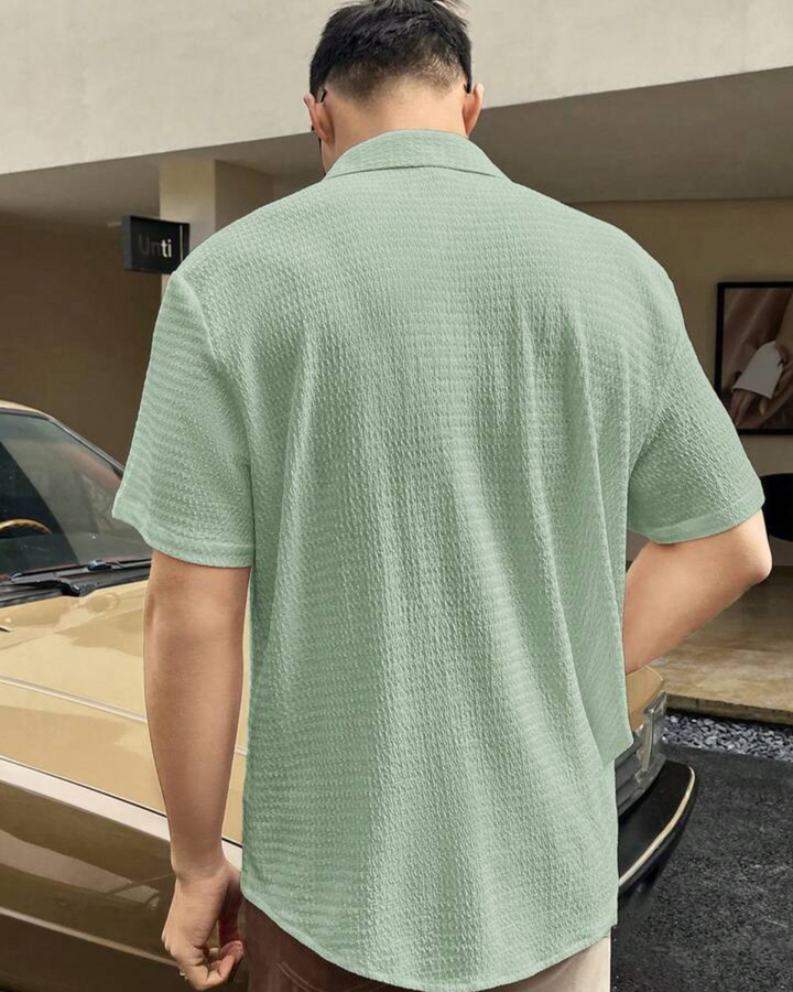 Men's Seersucker Comfort Shirt - Pista